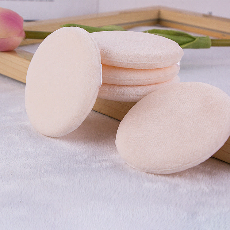 Five-Piece Round Hand Hook Ribbon Make-Up Puff Five-Piece Round Hand Hook Ribbon Make-Up Puff